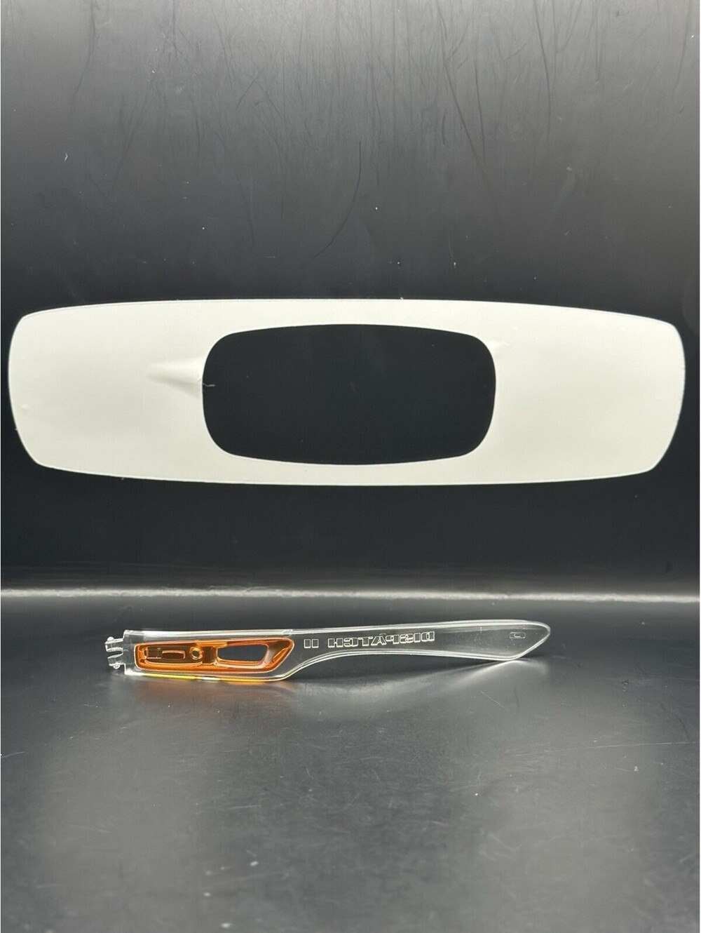 Oakley Dispatch II Polished Clear OEM Left Replacement Arm (No Icon)